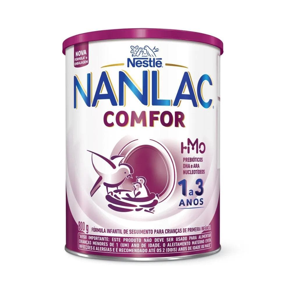 Formula Infantil Nanlac Comfor Hmo 1 A 3 Anos 800G
