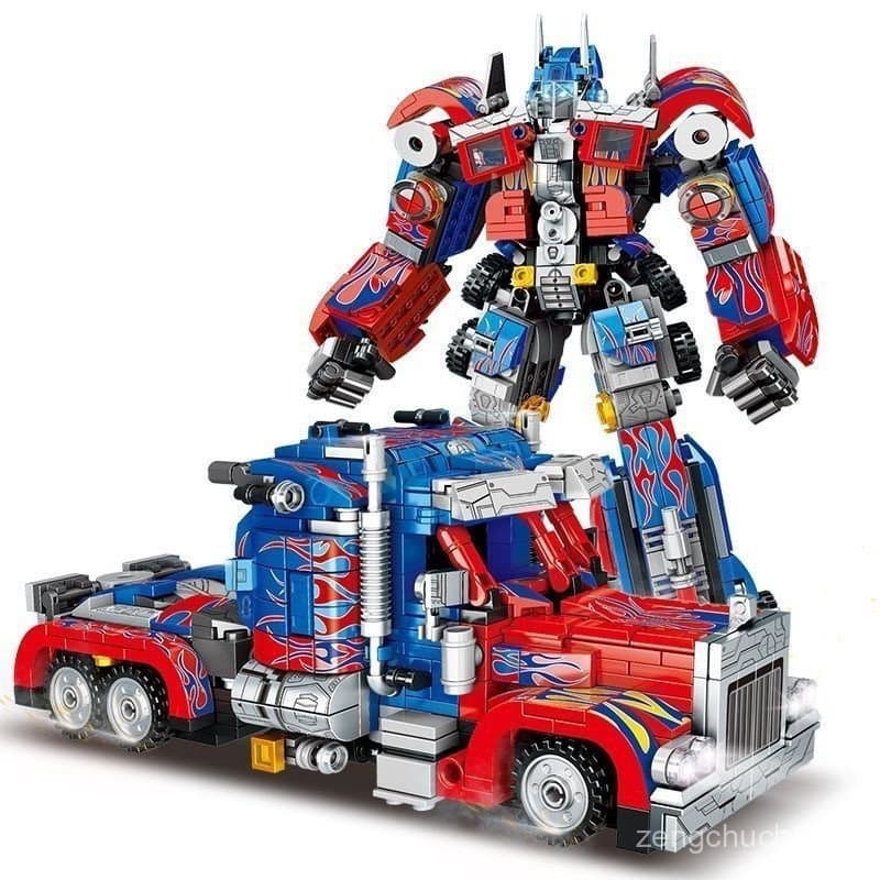 LEGO Transformers Optimus Prime - Blocos de Montar Carro Robô Bumblebee Brinquedo Infantil YTN1