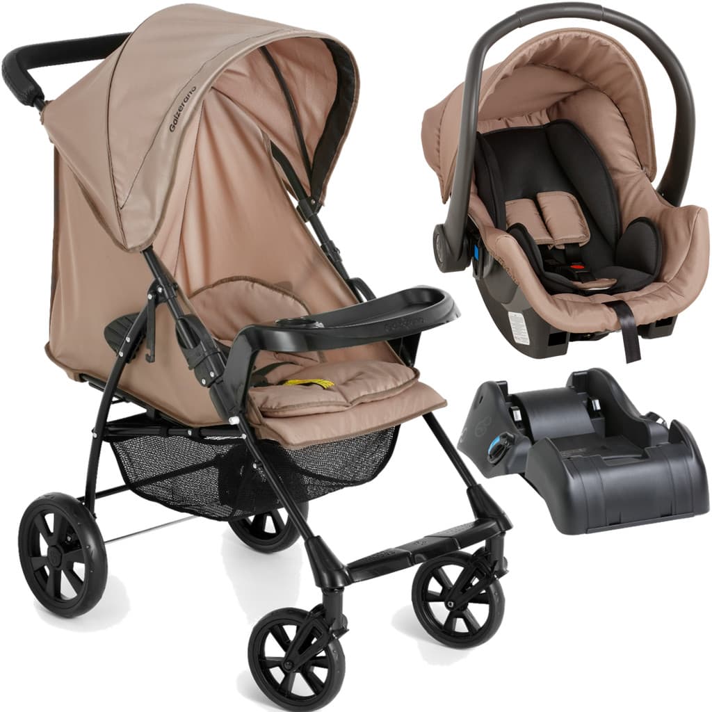 Carrinho de Bebe Bebe Cocoon Base Galzerano Romano G22 Toffee