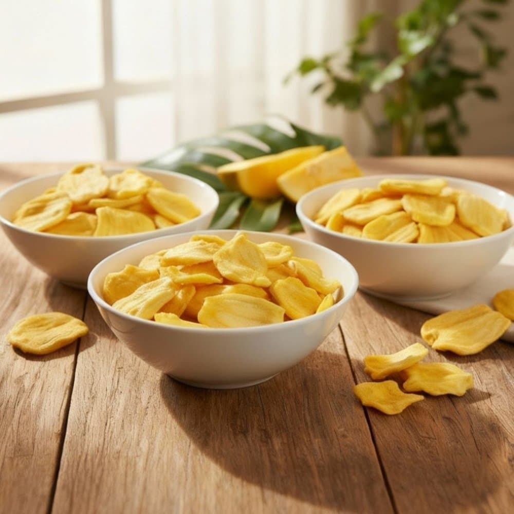Kit 03 Chips de Jaca Desidratada Natural 120g Blanic Crocante, Saudável e Sem Glúten