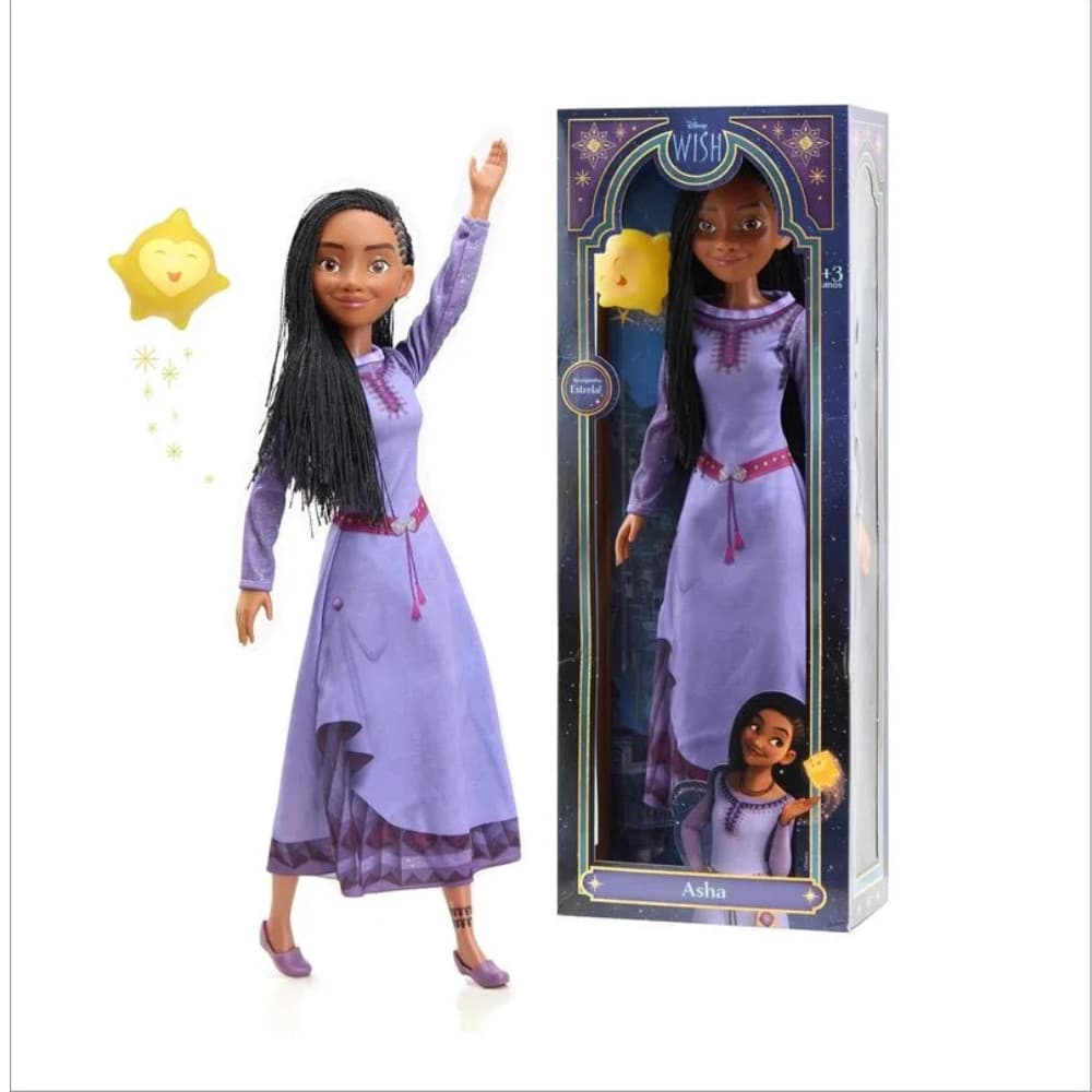 Boneca Asha Disney Mini My Size Disney 55cm Articulada - NOVABRINK 1745