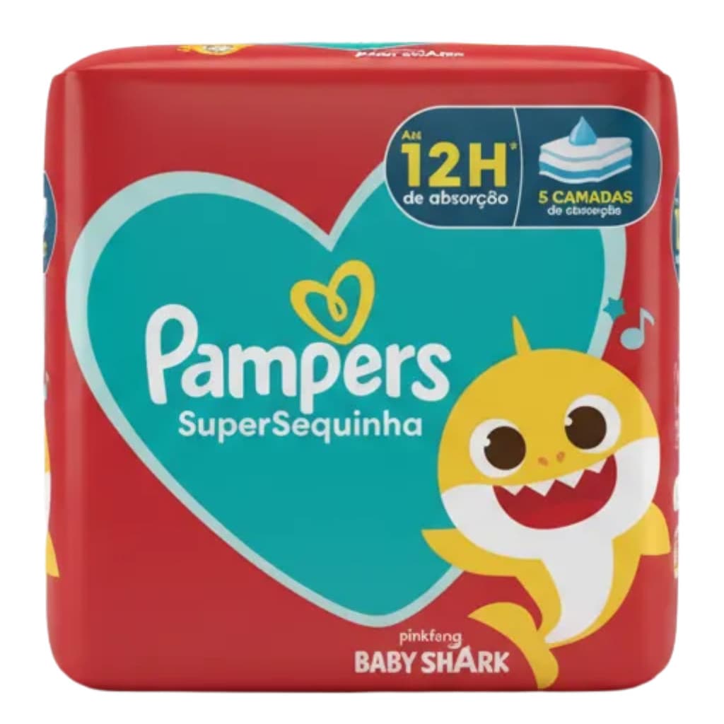 Fralda Pampers Supersequinha P 20 Unidades Bebê 5 Camadas Pequeno (p) Sem Gênero
