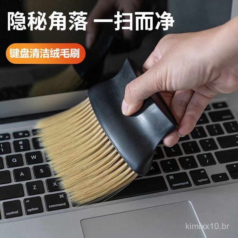 Escova para teclado de computador, escova de limpeza de teclado, limpador de frestas de teclado mecânico, removedor de p
