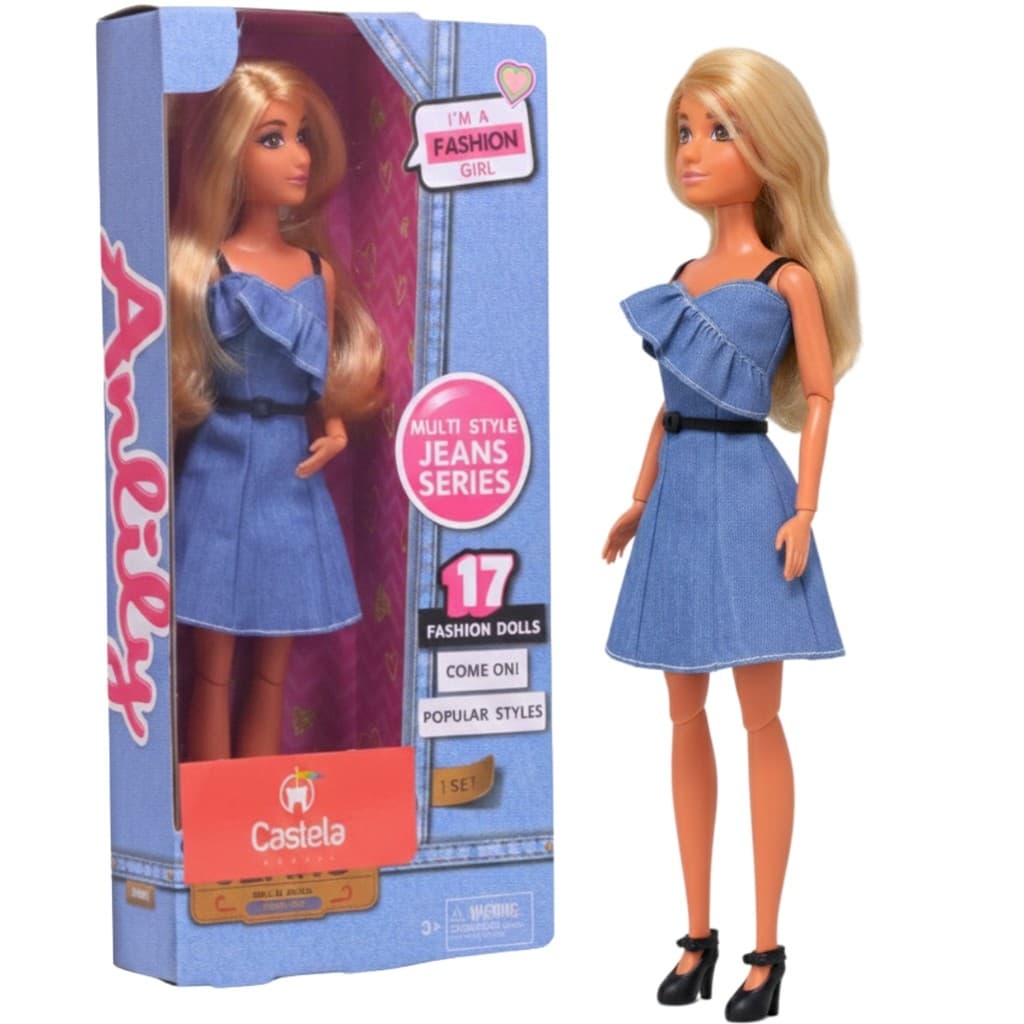 Boneca Princesa Anlily Fashion Jeans Castela Original Brinquedo Infantil Menina Boneca Articulada De Moda