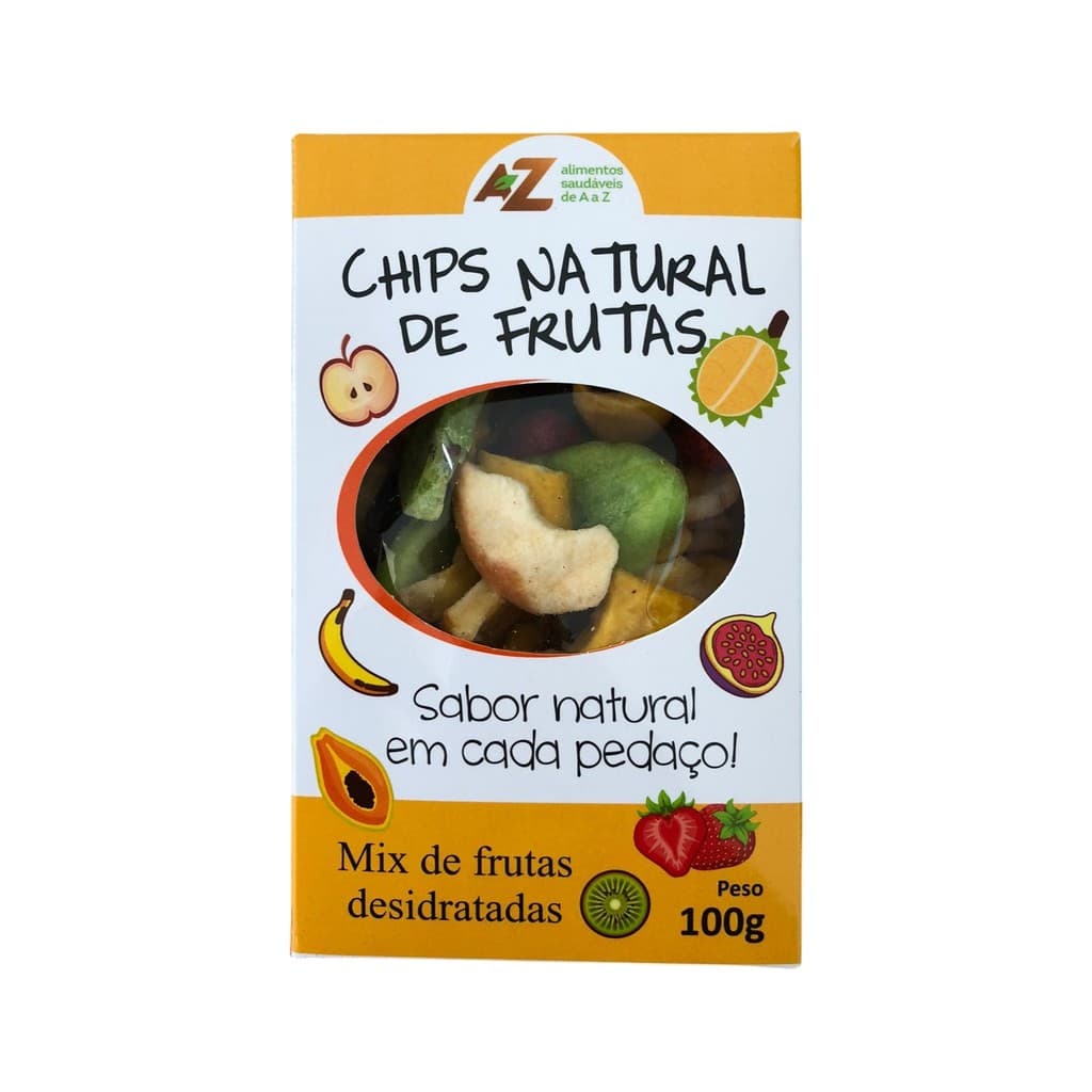 Chips Natural de Frutas AZ Alimentos 100g | Saudável