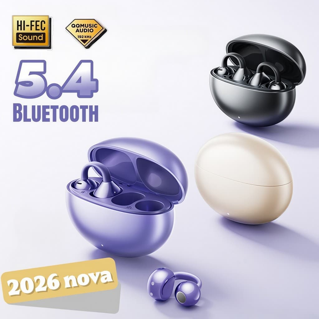 Fone Bluetooth Esportivo Q70 com Presilha, Som de Alta Qualidade e Autonomia Prolongada