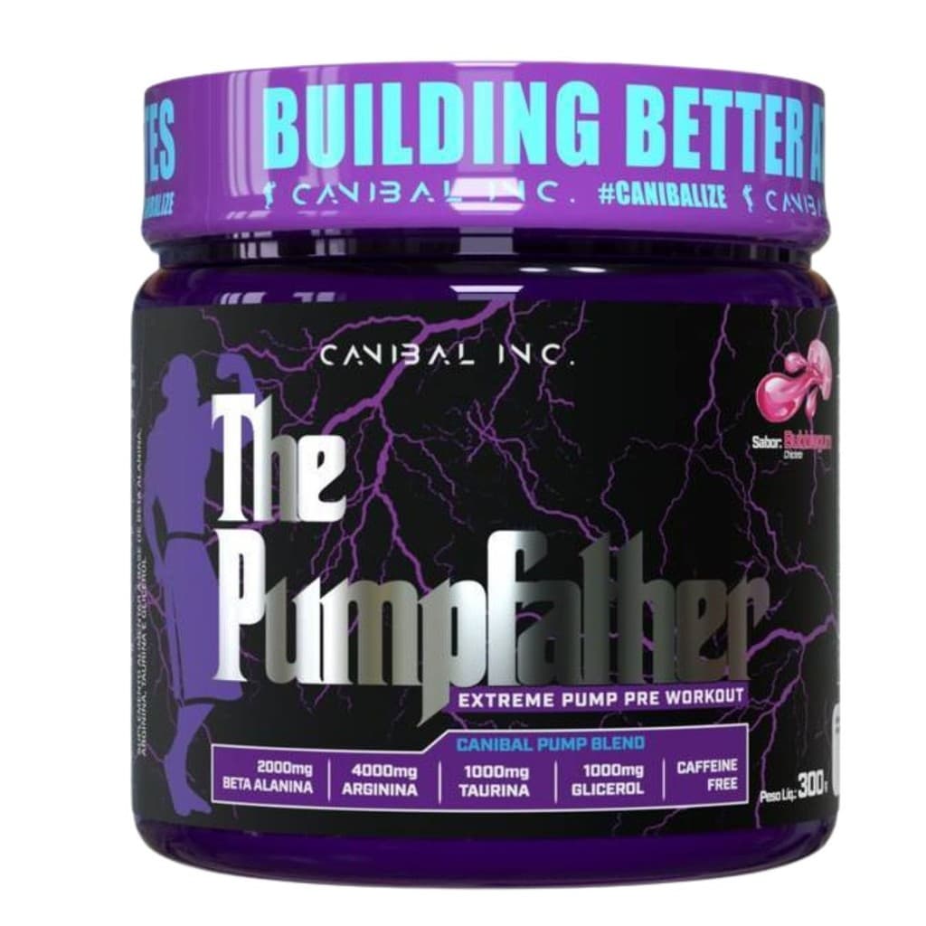 The pump Father 300g Pré treino Canibal Inc sem cafeína com Inusitol