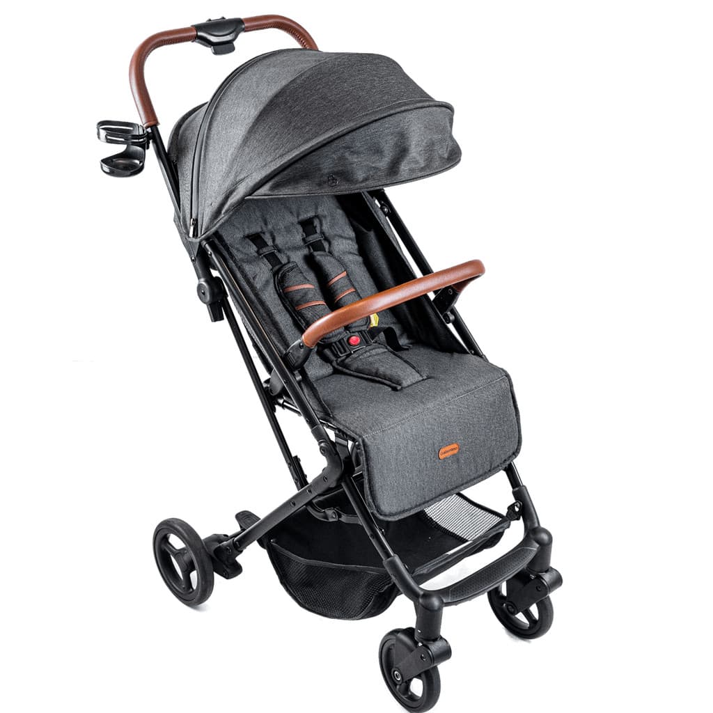 Carrinho de Bebe Berço Passeio Galzerano Kira Grafite