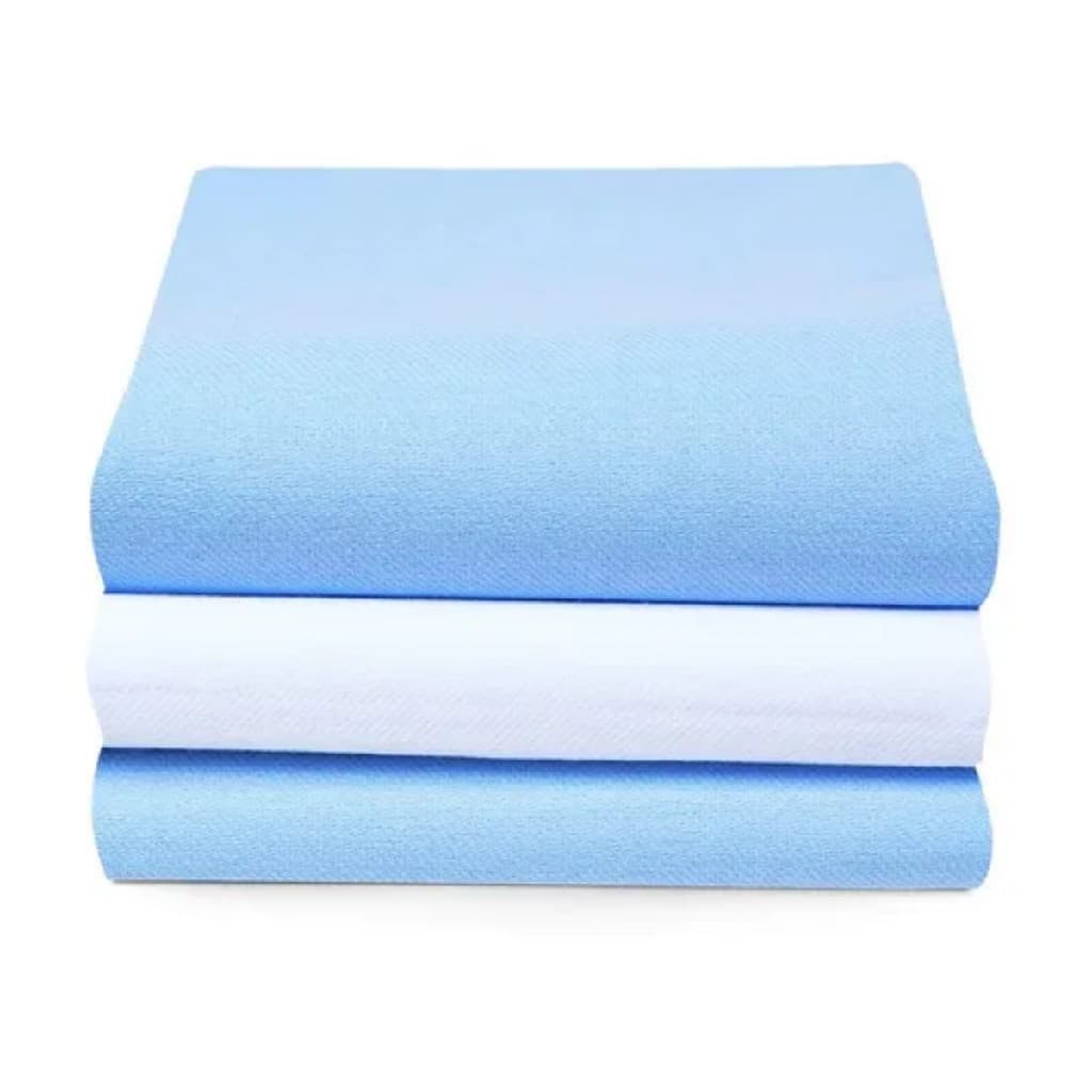 Cueiro Liso Kit Com 6 Unidades 50x80 cm Enxoval Algodao 100% Ideal Para Bebe Menino RN Maternidade