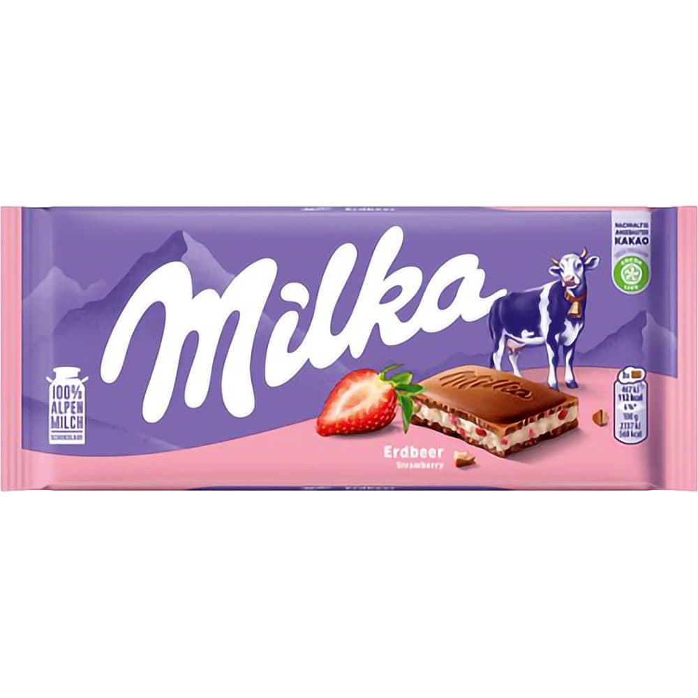 Chocolate Milka Strawberry 100g Importado Original Pronta Entrega