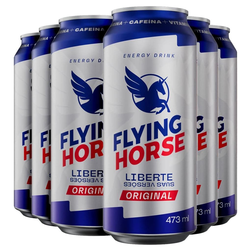 Energético Flying Horse Energy Drink 473ml Kit 6 Unidades