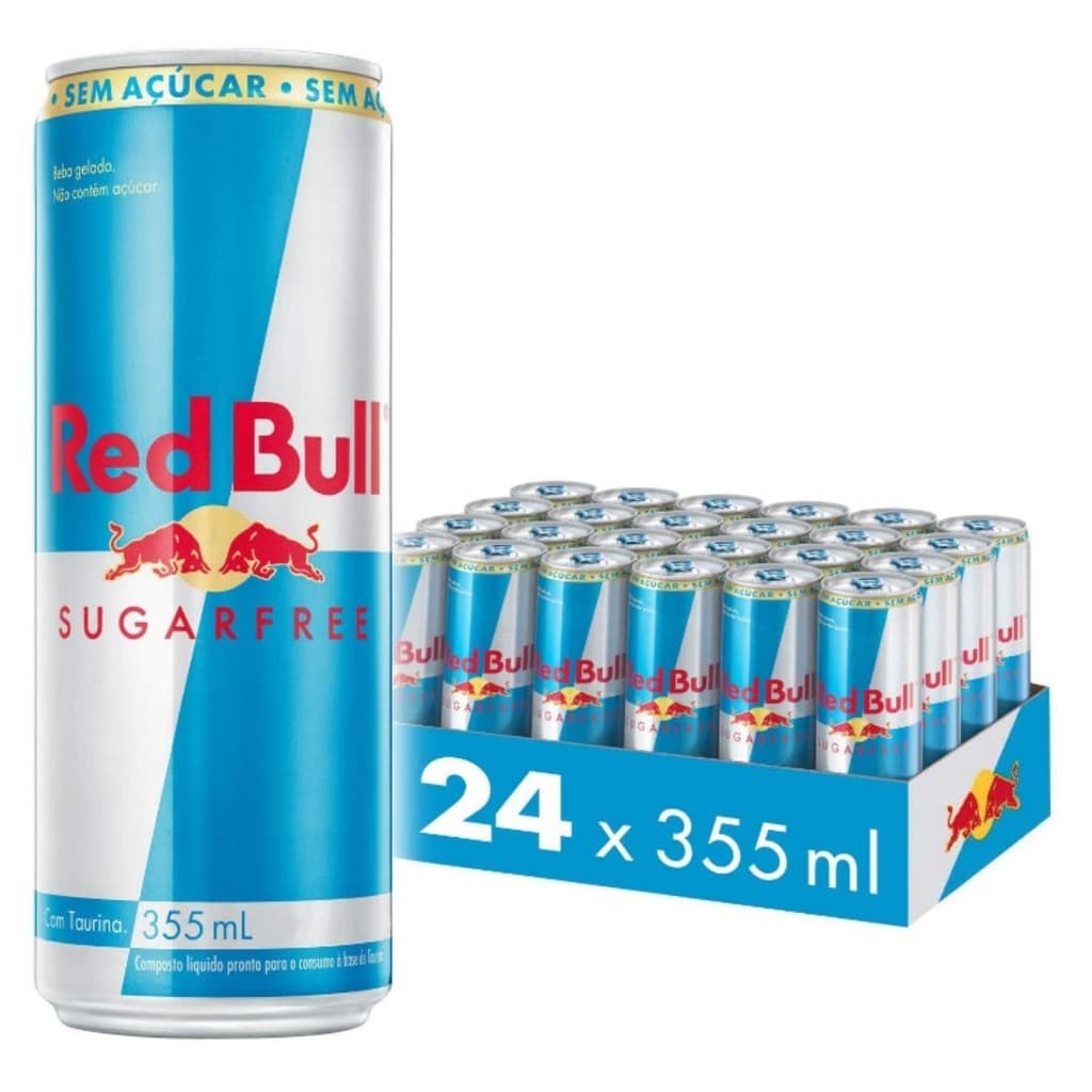 Pack de 24 Latas Red Bull Energético Sem Açúcar 355ml