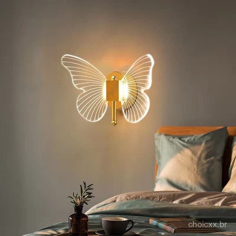 Arandela Borboleta Quarto Infantil LumináRia Borboleta Luminaria Parede Moderno Led DecoraçãO Para Sala De Estar
