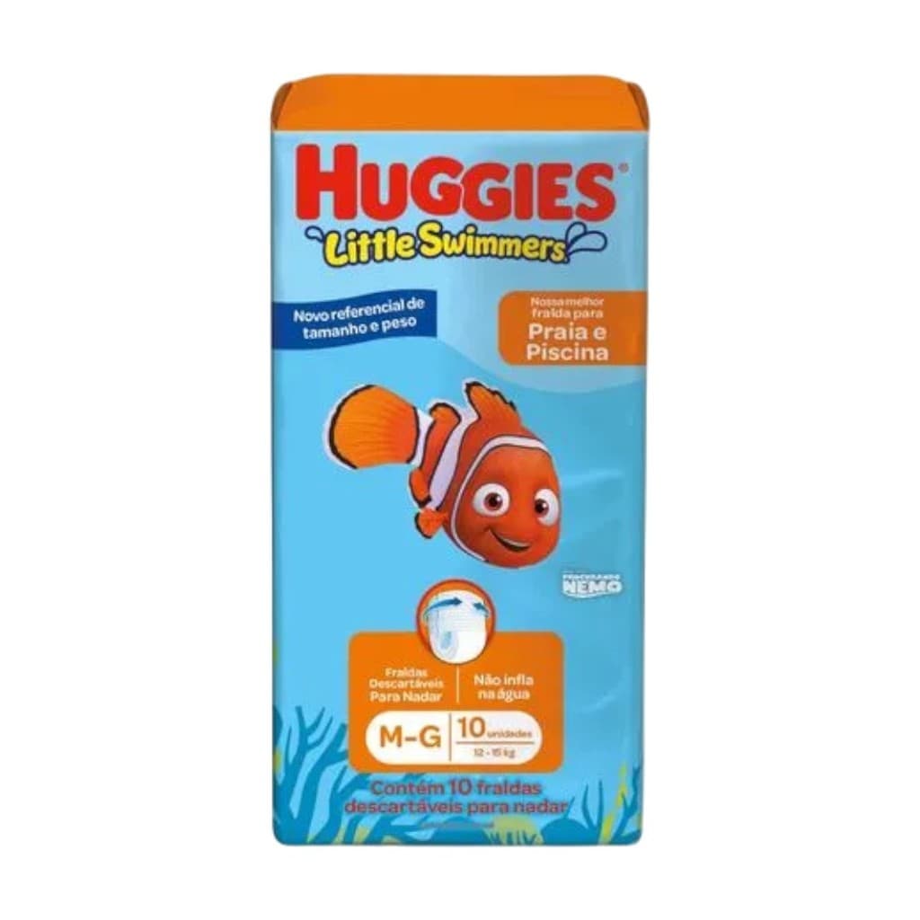Fralda Praia E Piscina Little Swimmers M/G 10Un - Huggies