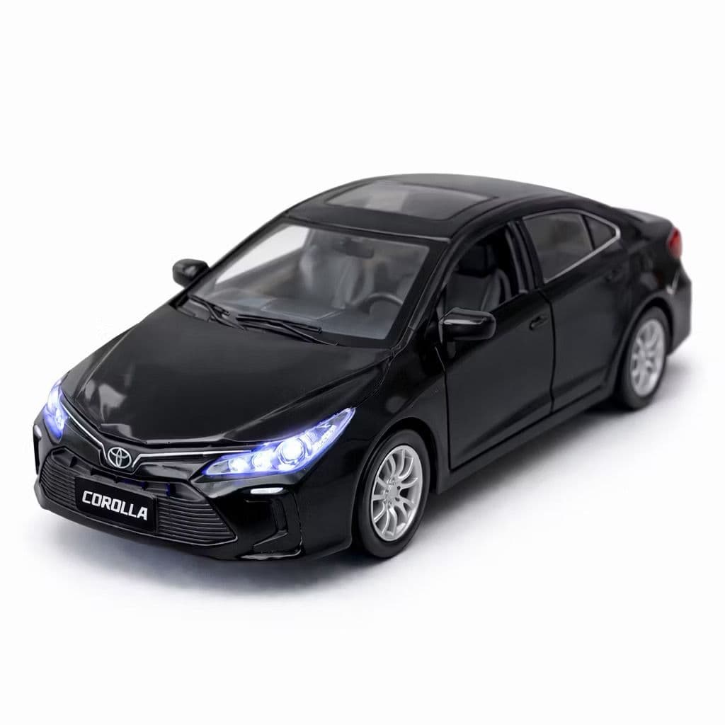 Carrinho de Coleção Toyota Corolla Miniatura 1:36 Abre Portas