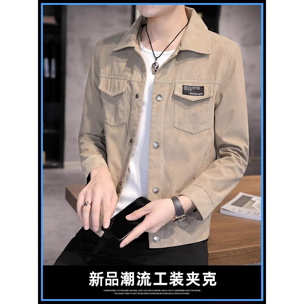 Primavera outono All-Match jaqueta masculina Street Wear Casual jaqueta de vôo 2026 novo estilo primavera cáqui jaqueta 
