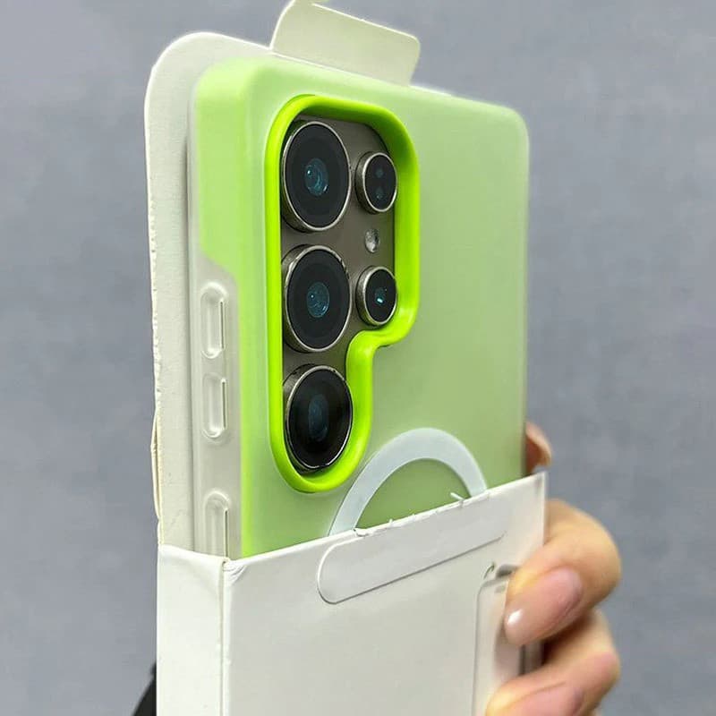 Luxo Doce Cor 2 Em 1 Para Caso Magnético Samsung Galaxy S25 S24 FE S23 Plus S22 Ultra Capa