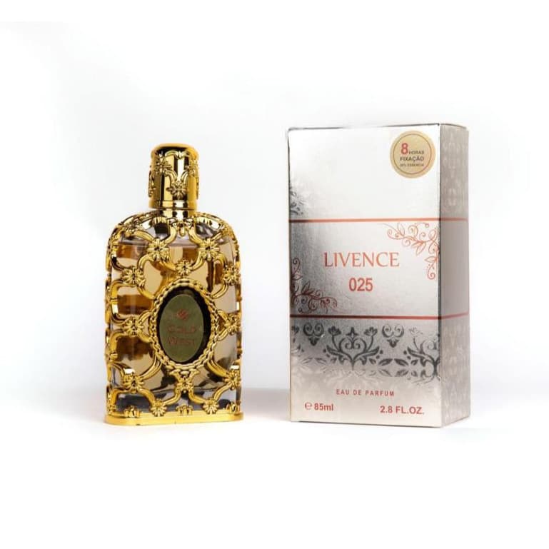 Perfume Feminino Importado Gold west Inspiracao Royal Amber  Floral e Marcante 85 ML -025 Dia dos Namorados