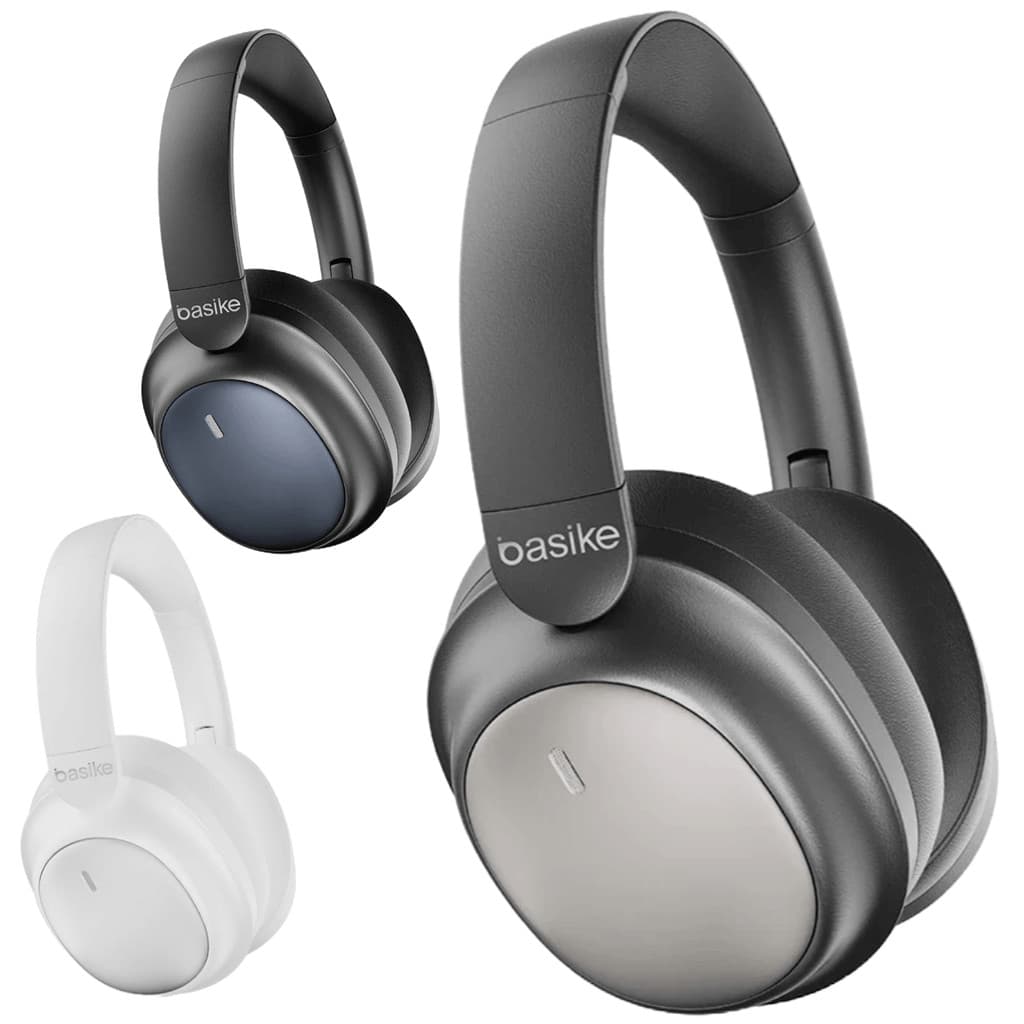 Basike fone bluetooth anc 30h conforto dobrável  estéreo bluetooth 5.4 | microfone