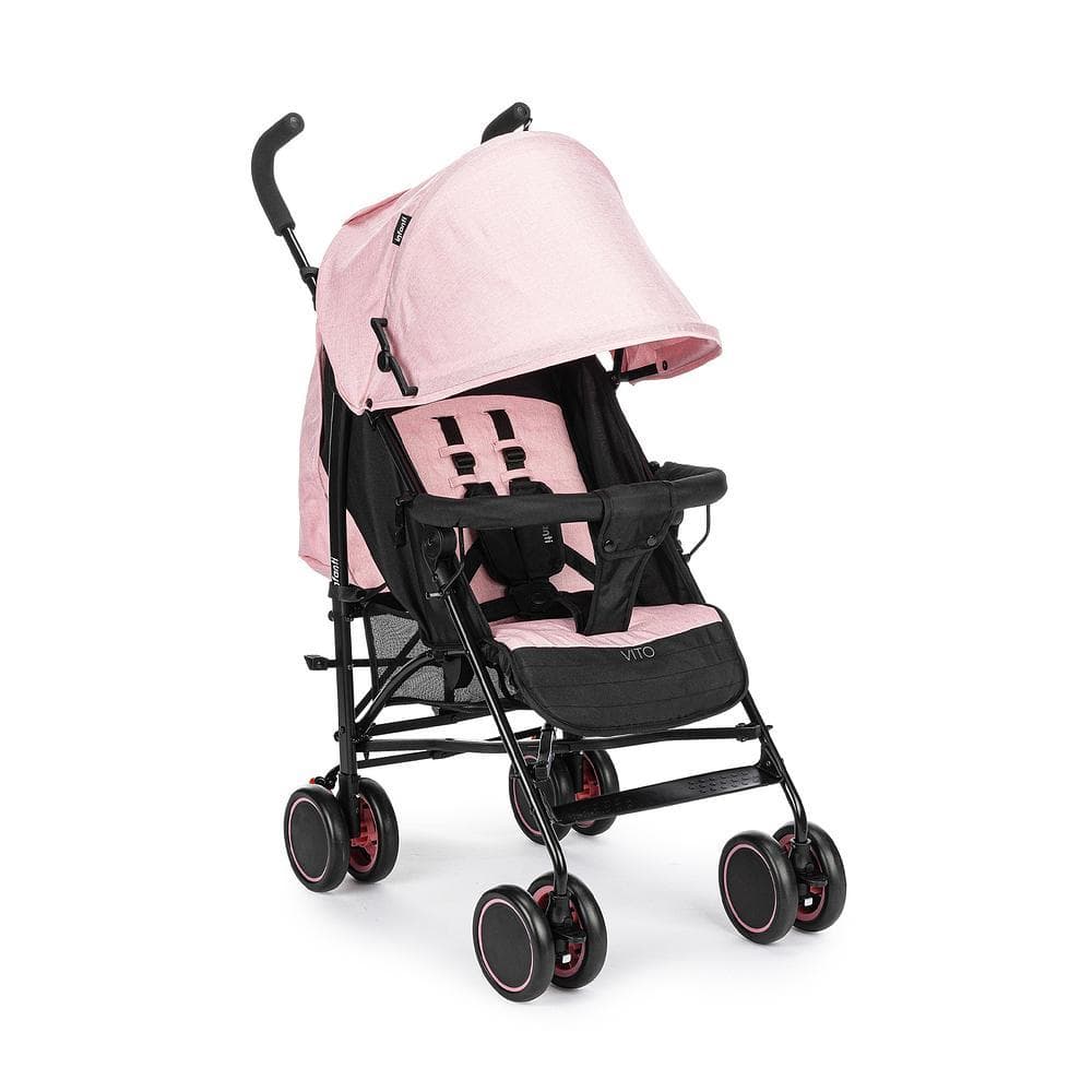 Carrinho de Bebê Vito Infanti Guarda-Chuva 0-15kg Compacto Rosa