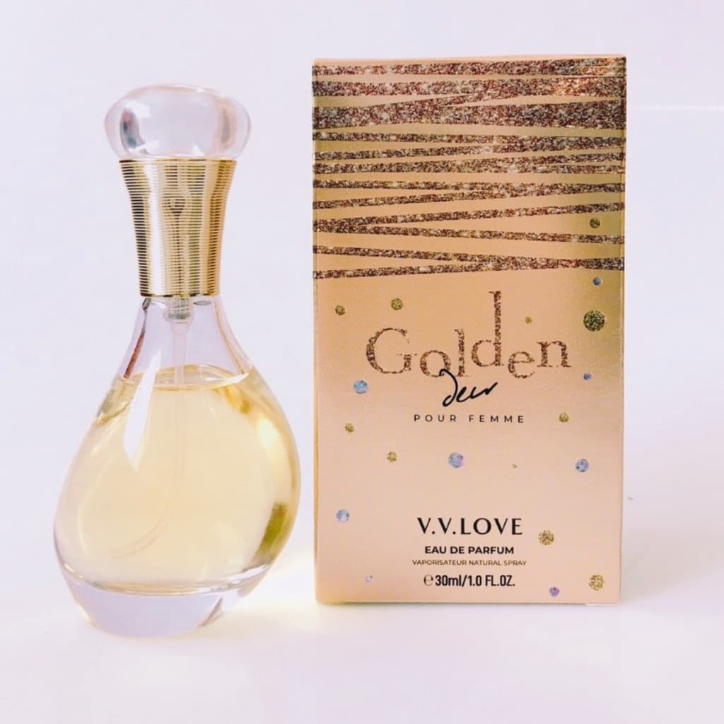 Perfume Importado Feminino Golden 30ml Miniatura Floral Frutada Elegante Luxo