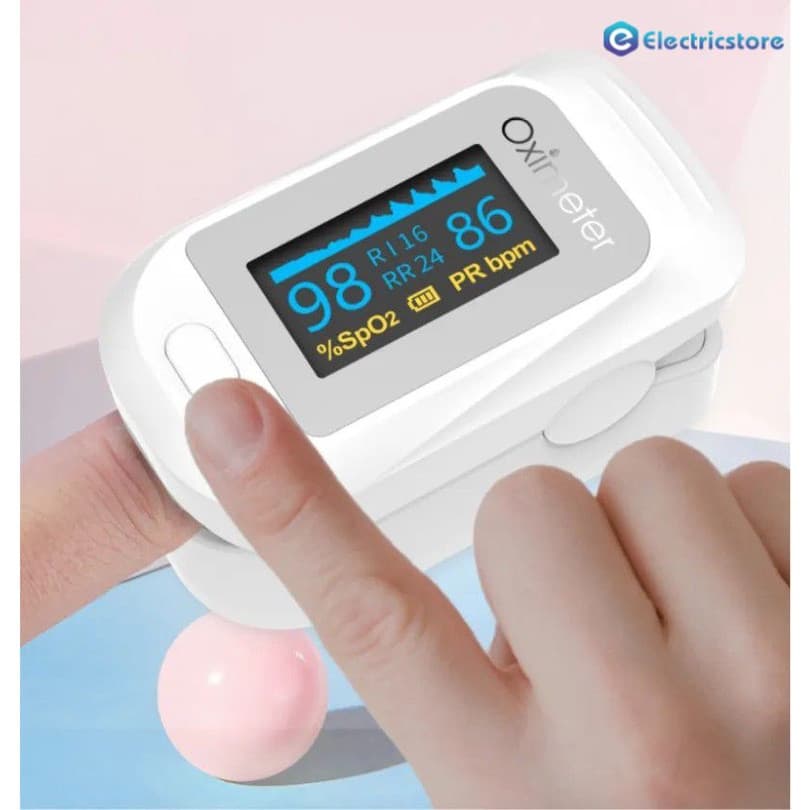 CE Oxímetro De Pulso De Dedo Clipe Monitor De Saturação De Oxigênio No Sangue Pi Frequência Respiratória-ele.br Cardíaca
