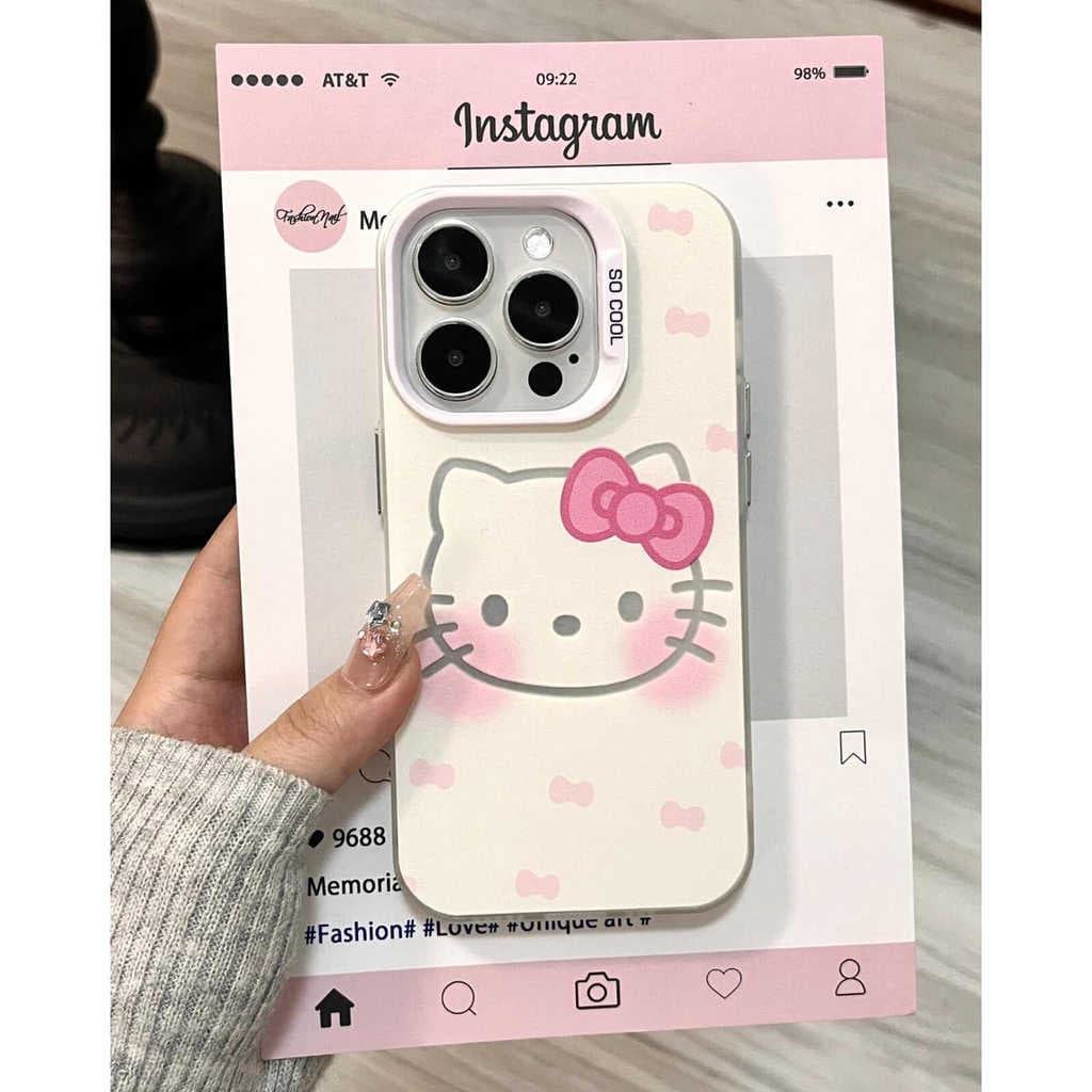 Capinha Para samsung Hello Kitty com laço simples Para samsung a50 a51 a52 a53 a54 a55 a56 a10 a11 a13 a14 a20s a71