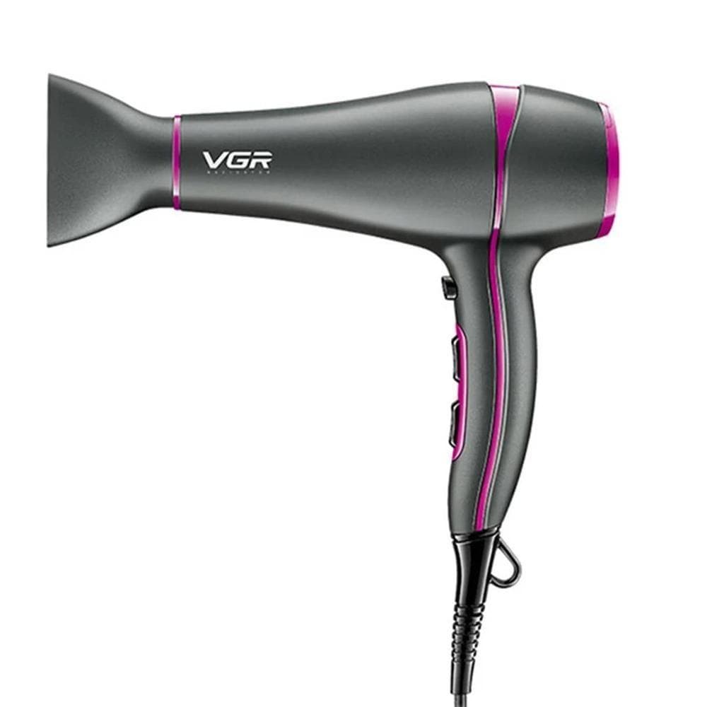 Secador de Cabelo Profissional VGR V-402 1800W 127V Difusor Ar Frio 3 Temperaturas 2 Velocidades Silencioso