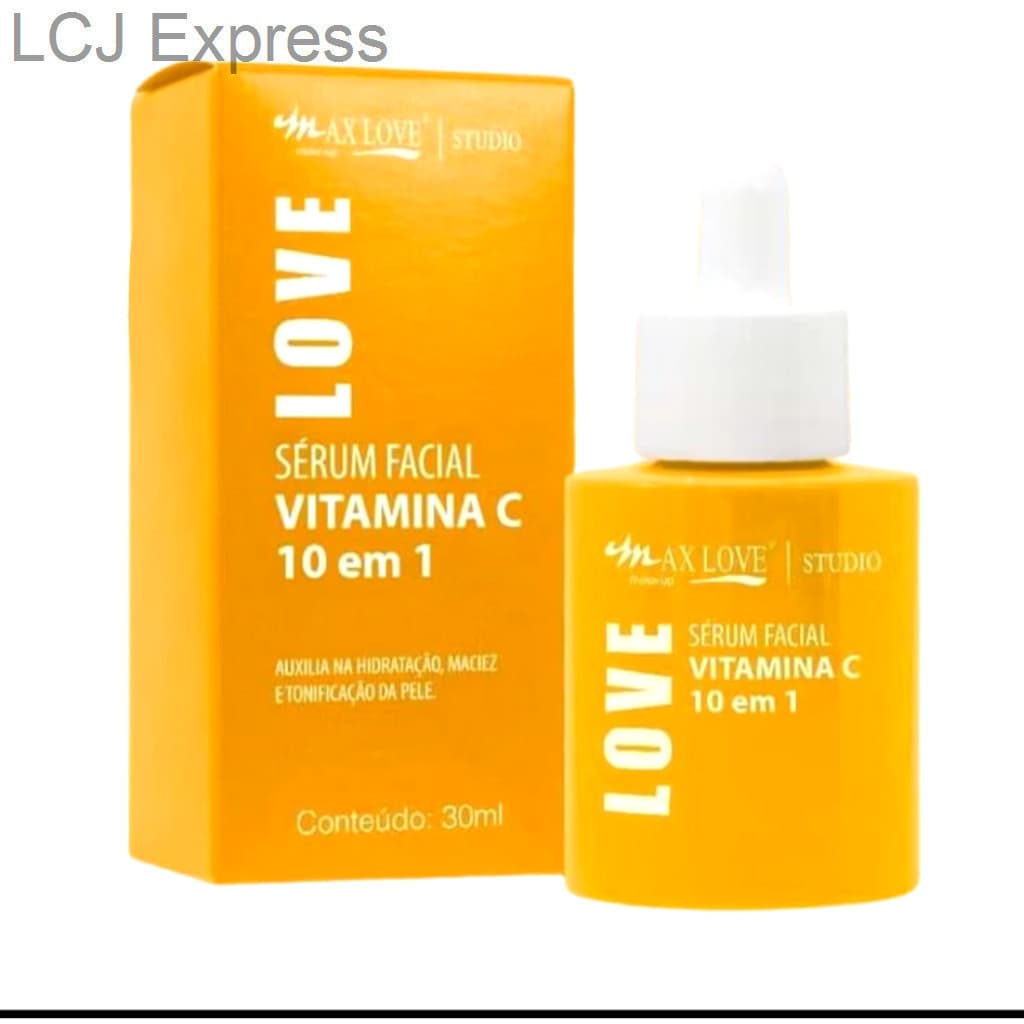 ✨ Sérum Facial Vitamina C 10 em 1 Max Love – Antioxidante, Clareador e HidratanteEY3W
