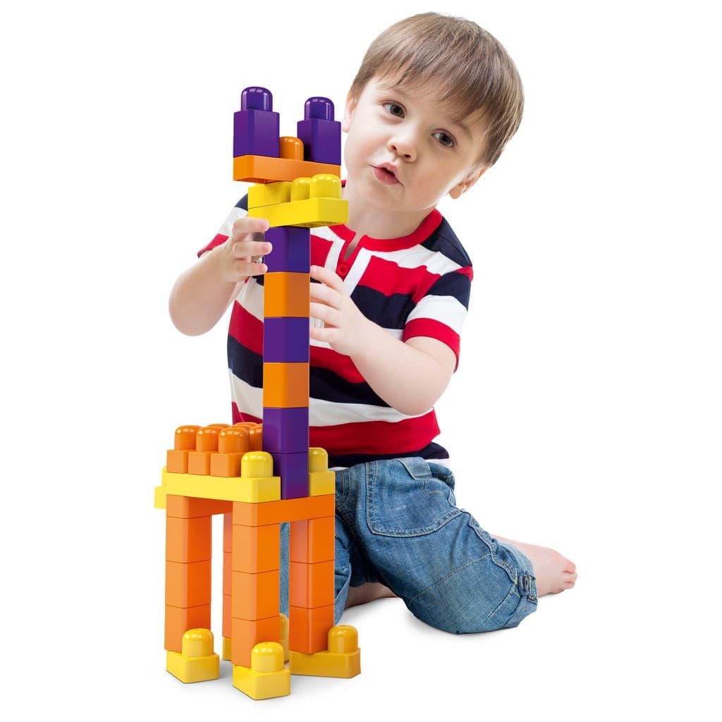 Blocos Didático  De Montar Encaixar Infantil 60 Peças Mk404 - Dismat - PEÇAS GRANDES LEGO BEBÊ EDUCATIVO