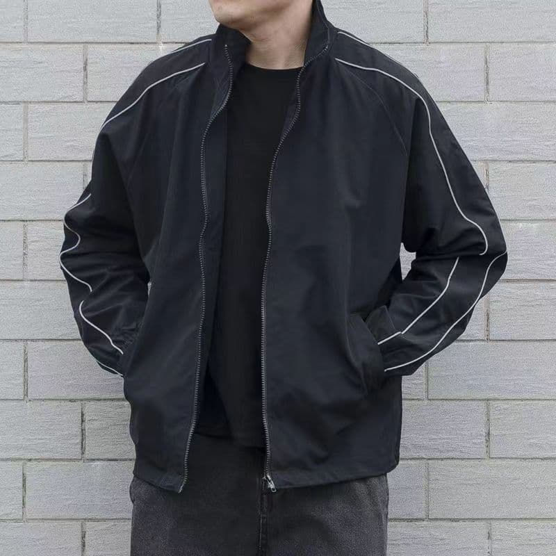 Jaqueta à prova de vento masculina primavera outono jaqueta de trabalho esportes uniforme de beisebol masculino na moda 