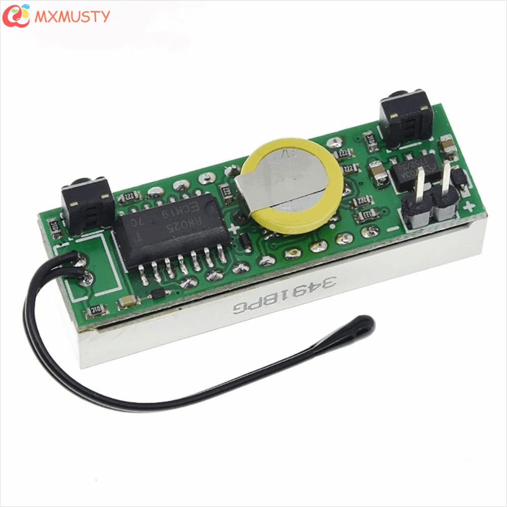 MXMUSTYZA LED RX8025T Relógio Digital , 3 Em 1 Display Termômetro DIY , Módulo Voltímetro De Medição De Tensão