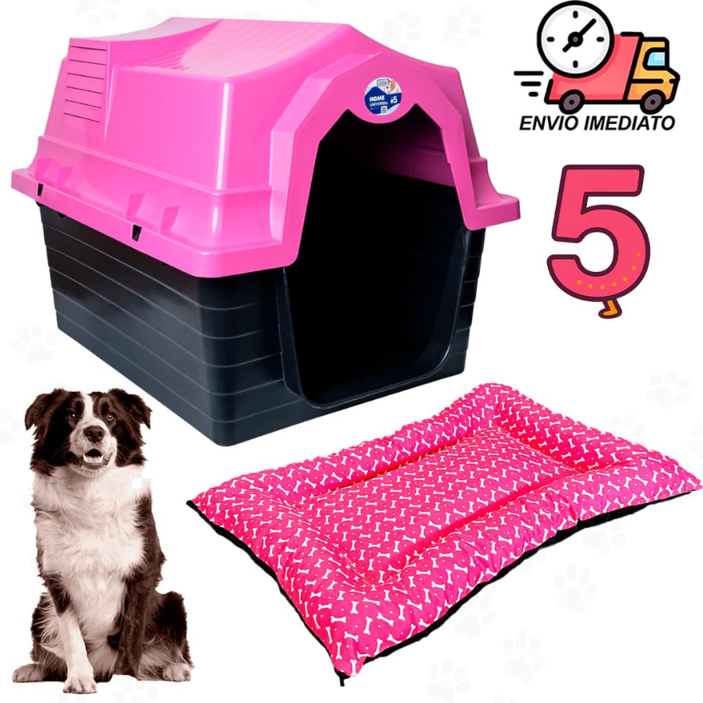 Casinha De Cachorro N 5 Médio Grande Porte + Caminha de Cachorro Casa Pet Cama Pet