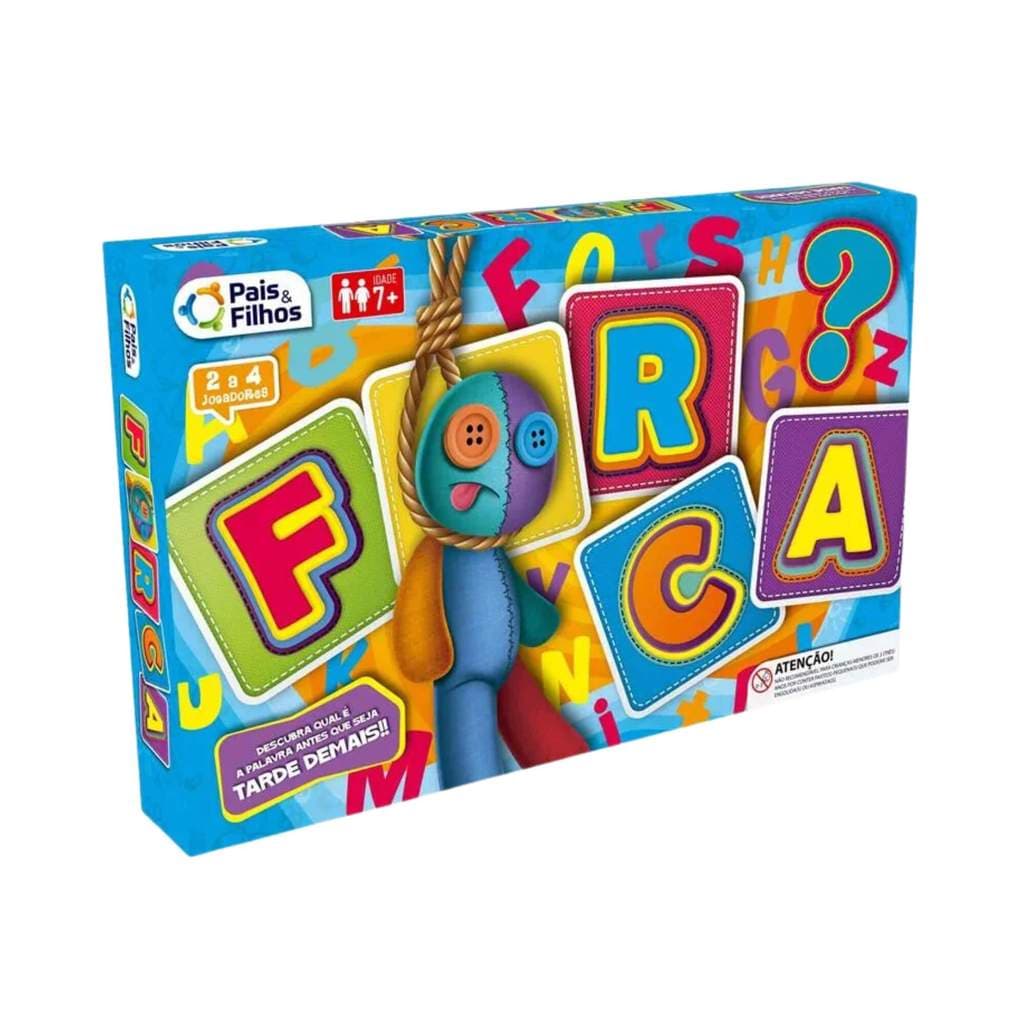 Jogo da Forca 128 Peças Pais e Filhos Interativo Divertido Família Educativo Jogo Palavras  - 7173-1