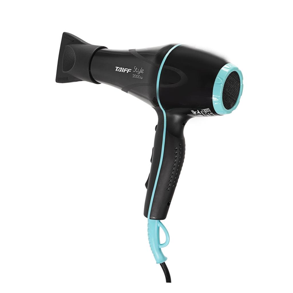 Secador de Cabelo Taiff Style Preto Profissional C/ Difusor