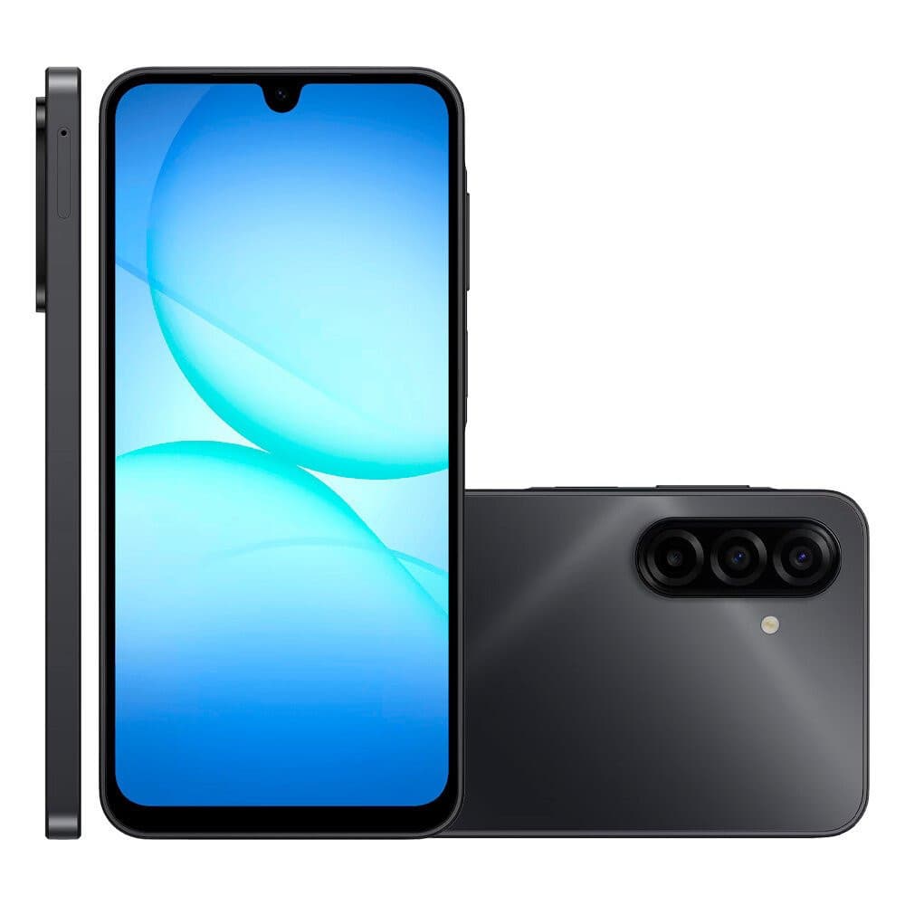 Smartphone Galaxy A17 com IA, Câmera Tripla, 128 GB, 4G, A175M Samsung