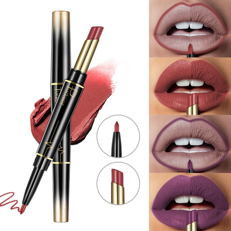 Delineador Labial à Prova d'Água Longa Duração Batom Líquido Acabamento Matte