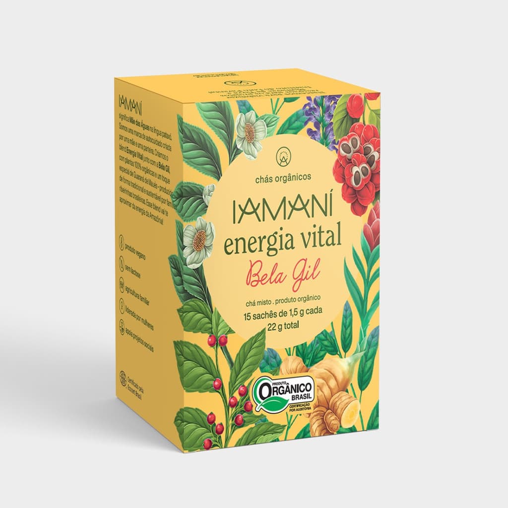 Chás Orgânicos Iamaní Energia Vital - Vegano Sem Glúten