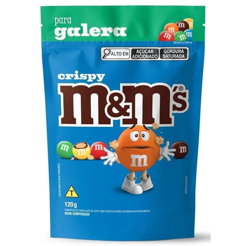 Chocolate M&M's M&ms Crispy 120g Importado Original Pronta Entrega