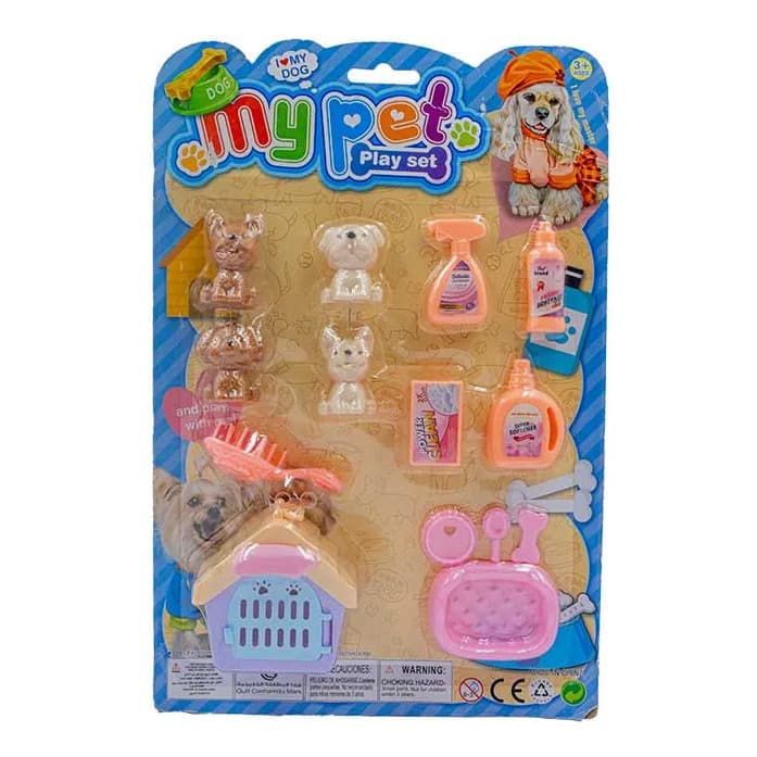 Brinquedo Pet Shop Casinha Cachorro Variadas Kit 11pc Infant