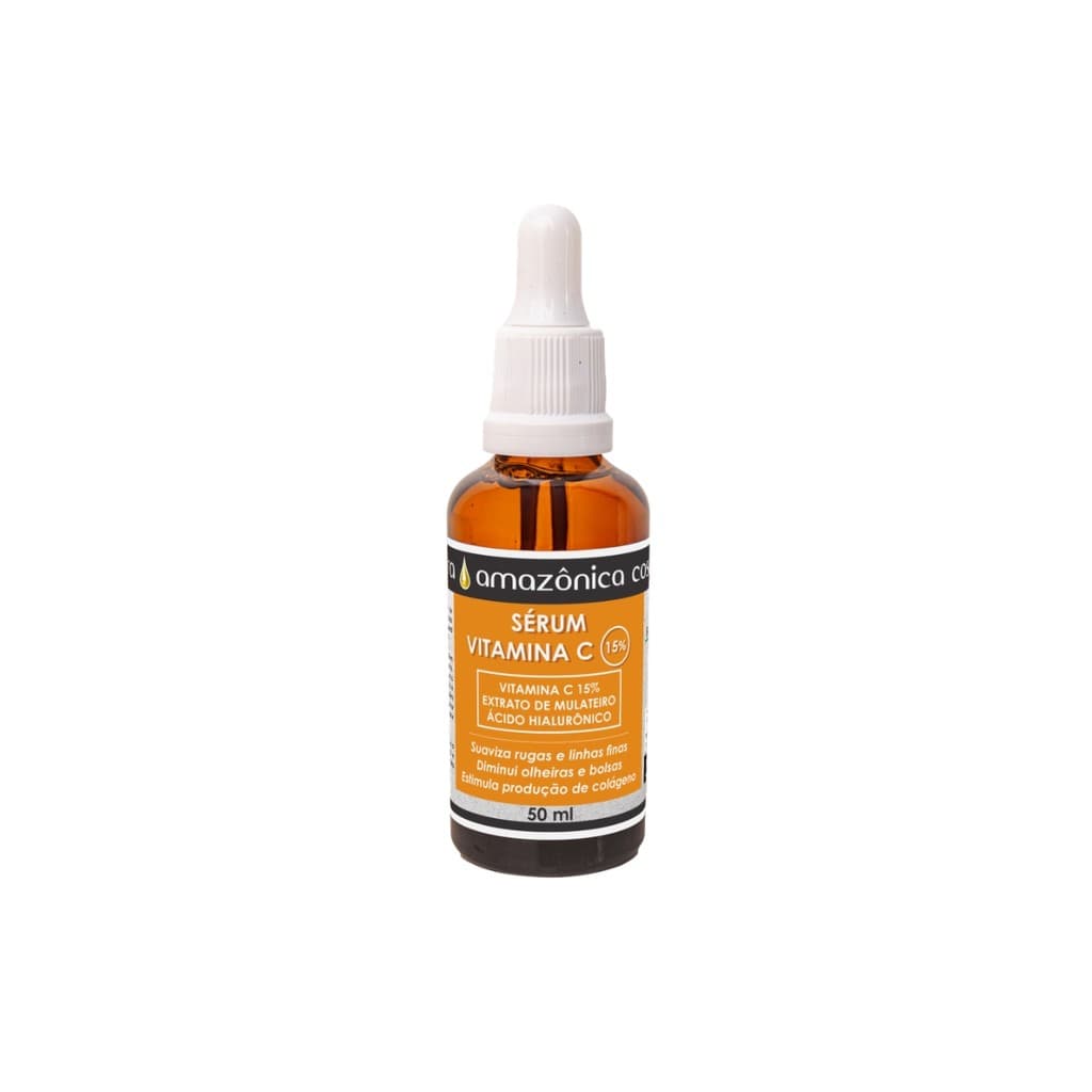 Sérum Vitamina C 15% com Extrato de Mulateiro e Ácido Hialurônico