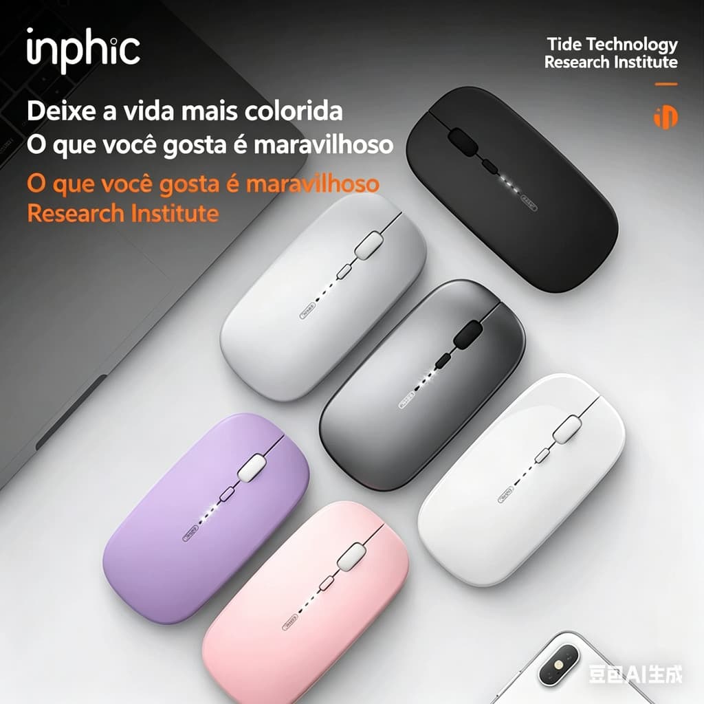 Infec sem fio Bluetooth mouse de três modos de carregamento silencioso Notebook de escritório de negócios mouse Universa