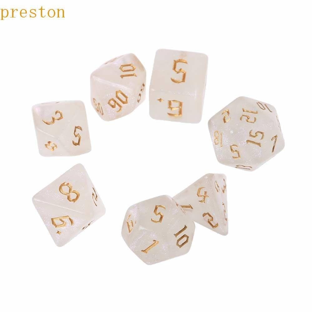 PRESTON Dice Brinquedo Durável Jogando Jogos De Tabuleiro Festa Em Família Entretenimento Jogo De Resina Dados