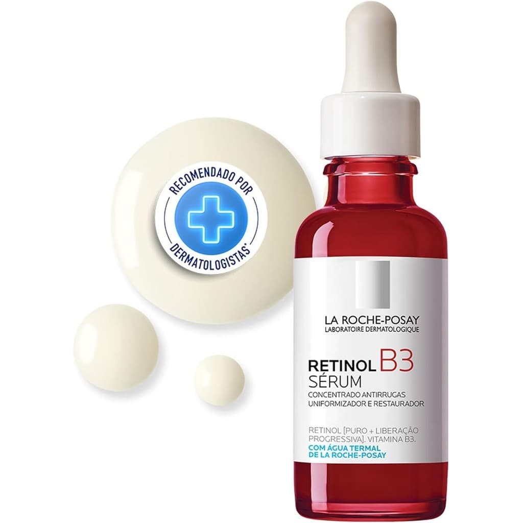 Sérum La Roche-Posay Retinol B3 30ml Antirrugas Anti-idade Sérum Facial Noturno Concentrado Para Todos os Tipos de Pele