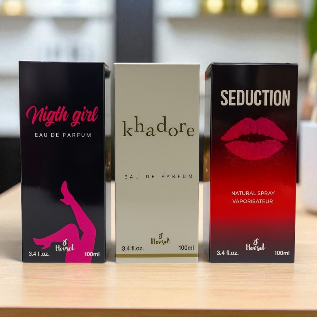Perfume feminino | kit com 03 | 100ml cada | fragrância importada