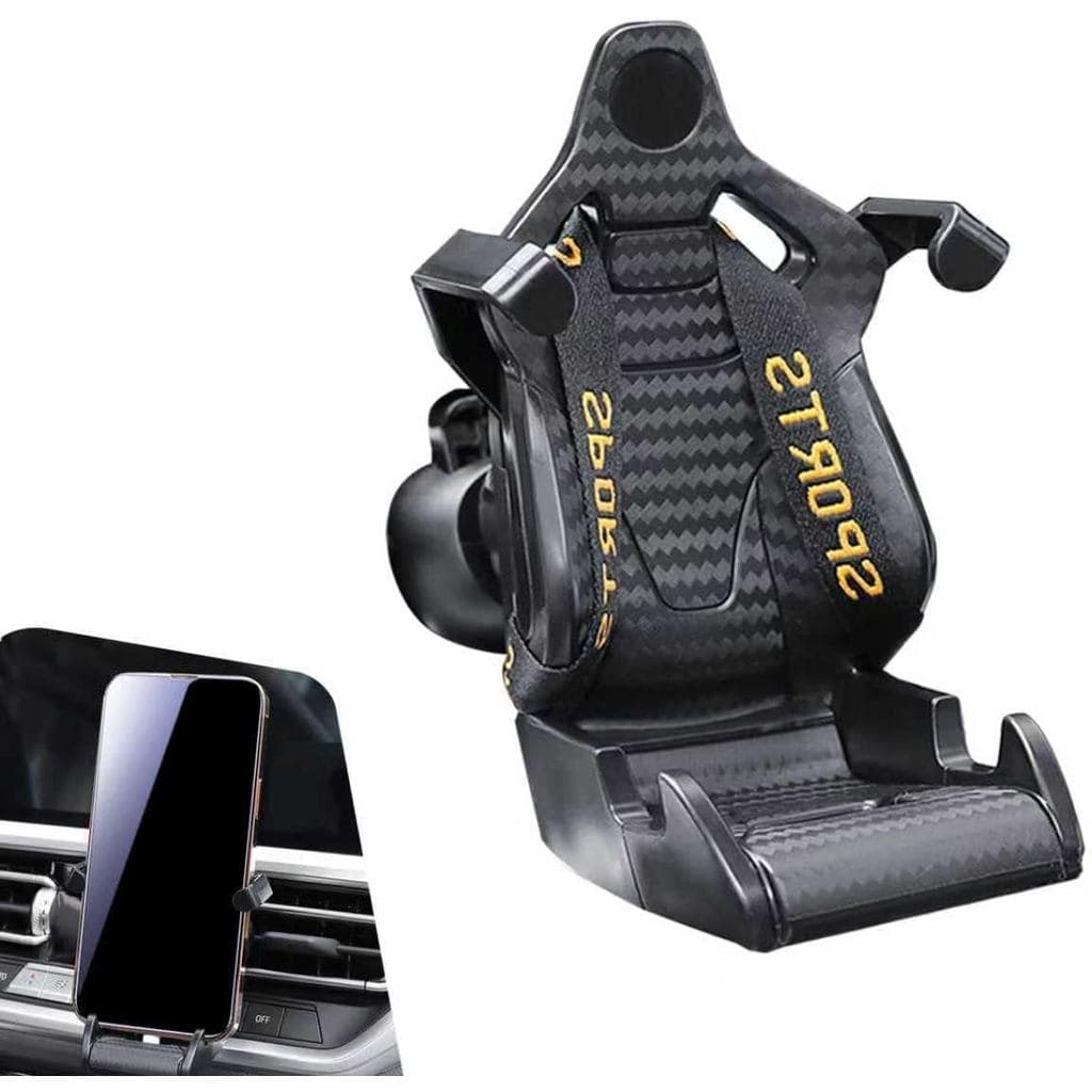 Suporte Para Celular Estilo Assento De Corrida , Com Ventilação Carro , 360 ° Giratório Telefone Universal A Maioria Dos