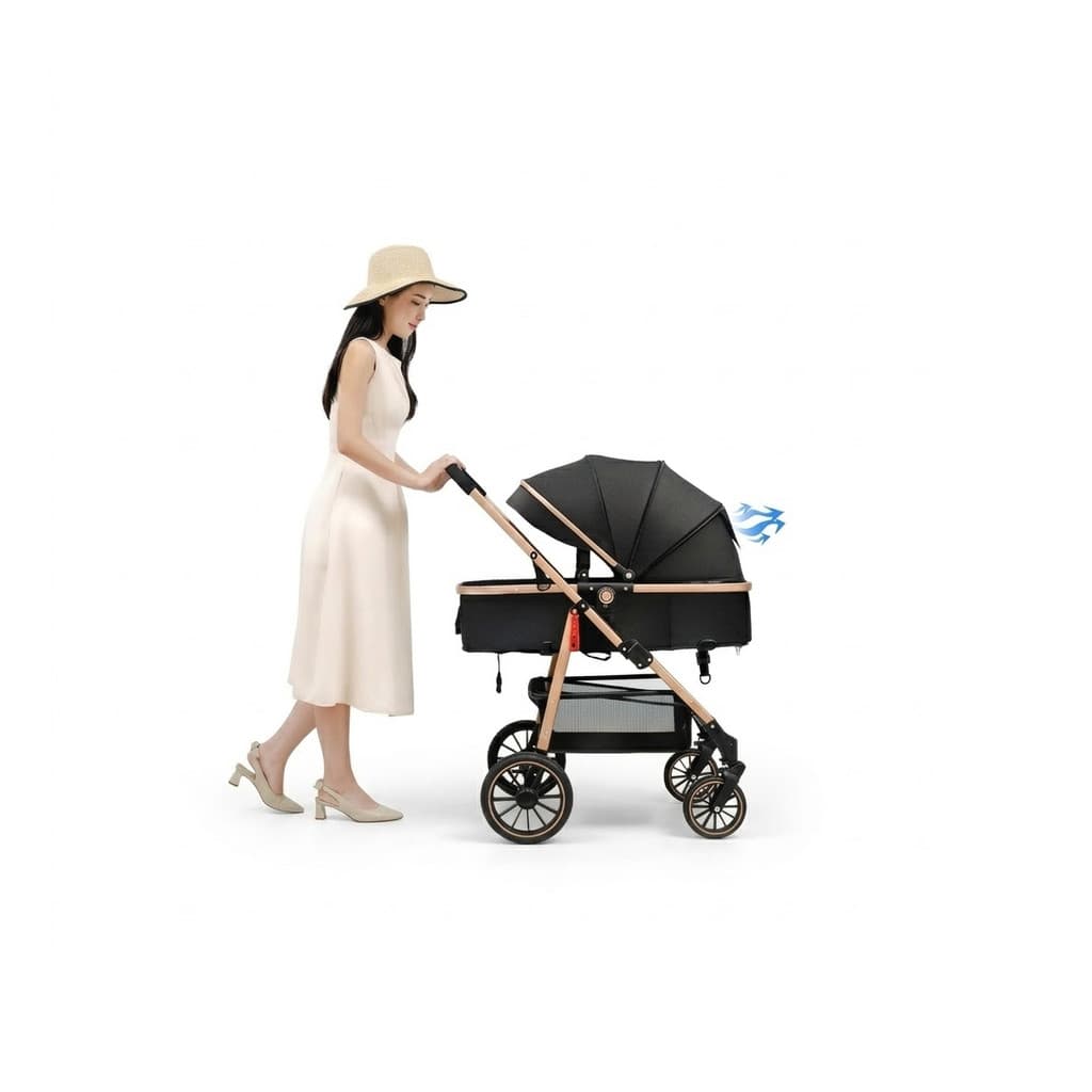 Carrinho De Bebe 3 Em 1 Completo Moises E Bebe Conforto Luxo