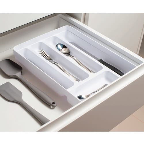 Porta Talheres Divisor de Gaveta E Organizador Separador 5 Divisórias Utensílios Cozinha Multiuso OL600 Ou Martiplast