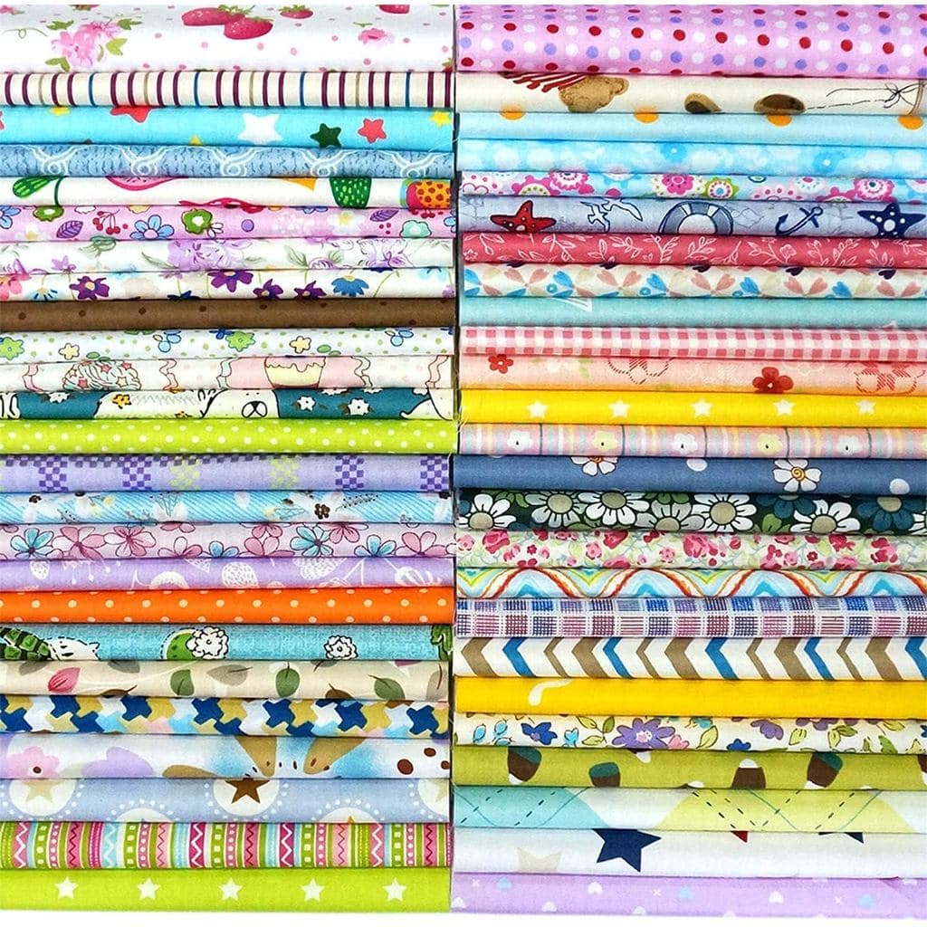 25 peças de tecido artesanal 100% algodão, pacotes de tecido 8" x 8", quadrados pré-cortados para patchwork, quilting, c