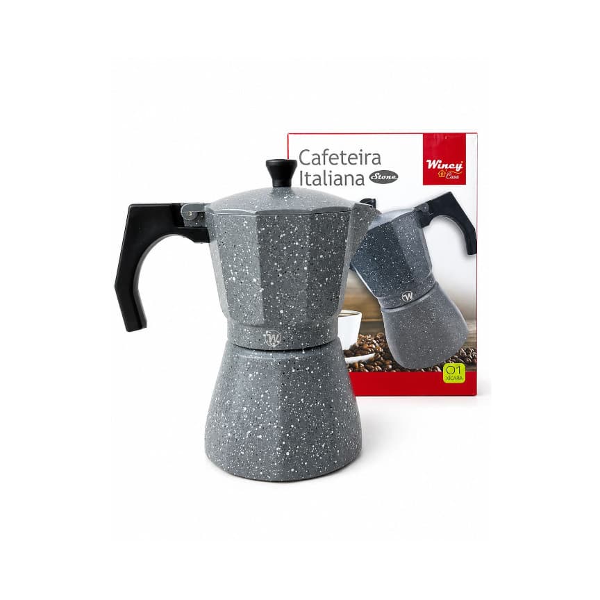 Cafeteira Italiana 6 Xícaras 300ml em Alumínio para Café Expresso  Prática, Resistente e Ideal para Fogão